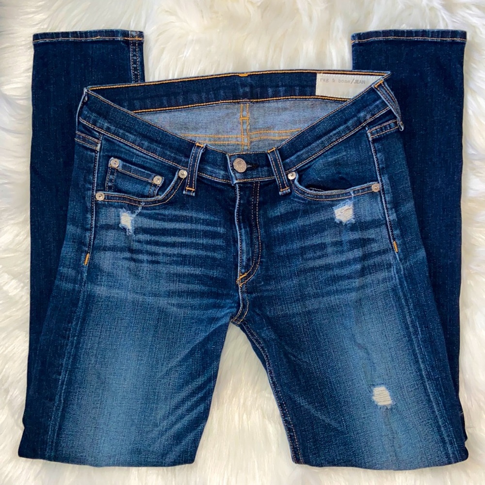 LIKE NEW Rag & Bone Distressed Skinny Jeans